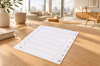 Tabbladen A5 wit 1 t/m 10 PP 0,13